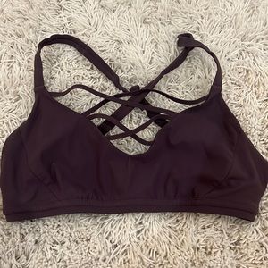 Maroon lululemon bra.